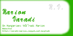 marion varadi business card